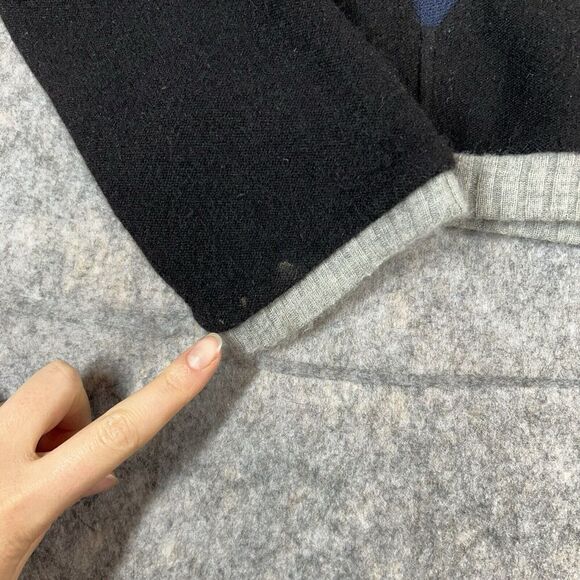 Eko-Logic 100% Recycled Cashmere Sweater Womens Large Retro USA Handmade Flaws - Picture 6 of 10